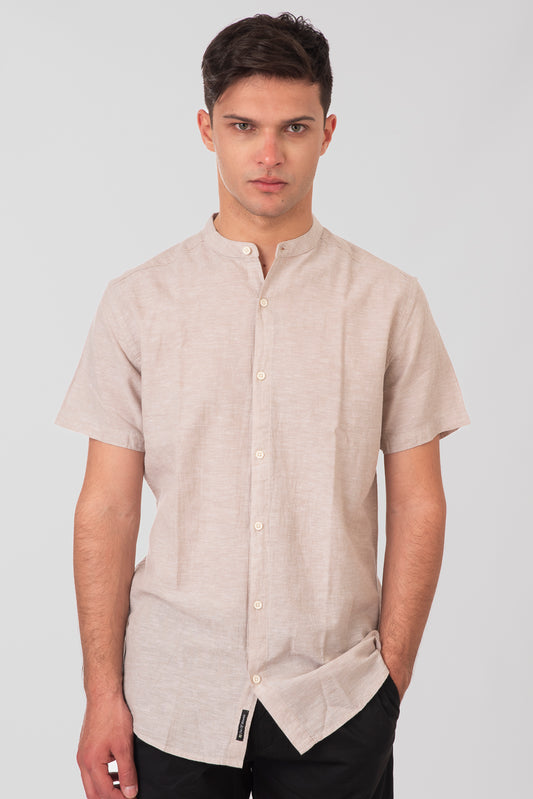 Πουκάμισο Rebase 251RGS-5054 Beige