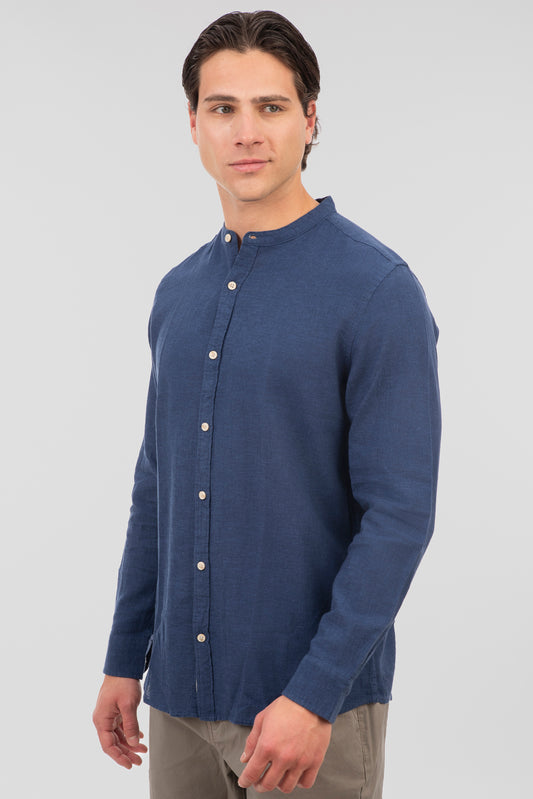 Πουκάμισο Rebase 251RGS-5057 Indigo