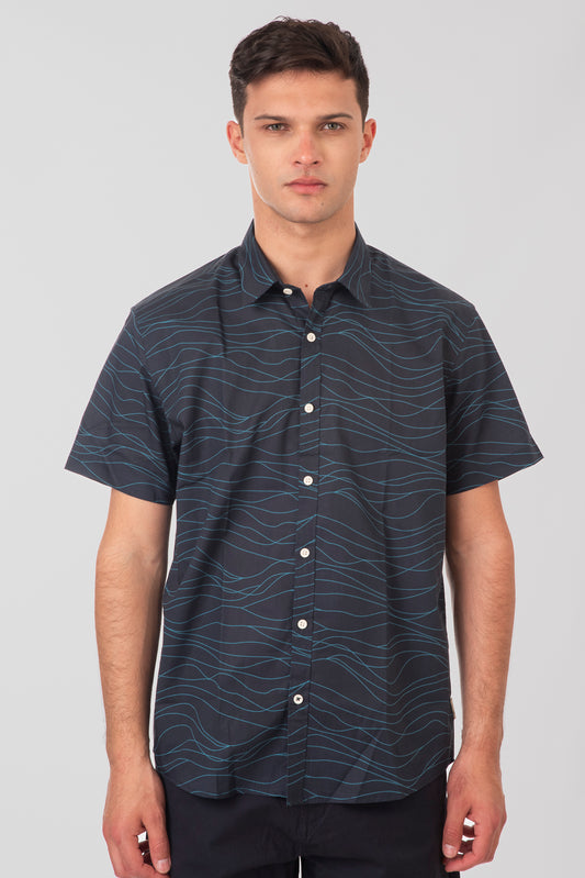 Πουκάμισο Rebase 251RGS-5047 Navy