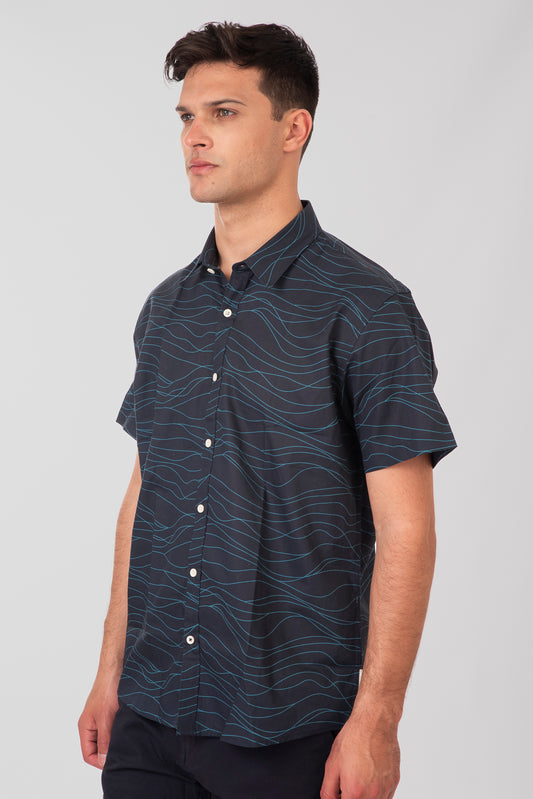 Πουκάμισο Rebase 251RGS-5047 Navy