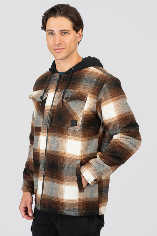 Overshirt Rebase 252RGS-5104 Black-DK Camel