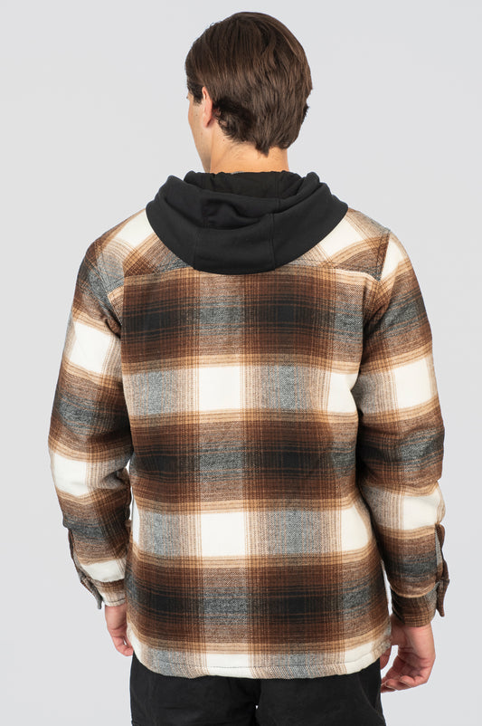 Overshirt Rebase 252RGS-5104 Black-DK Camel