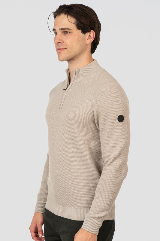 Πλεκτό Half-Zip Rebase 252RKNIT-8037 Ice