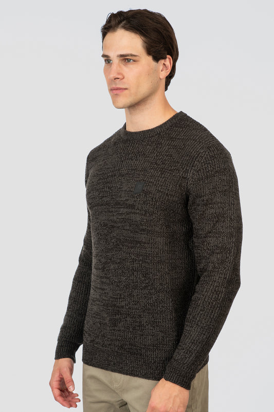Πλεκτό Rebase 252RKNIT-8040 Black-Grey