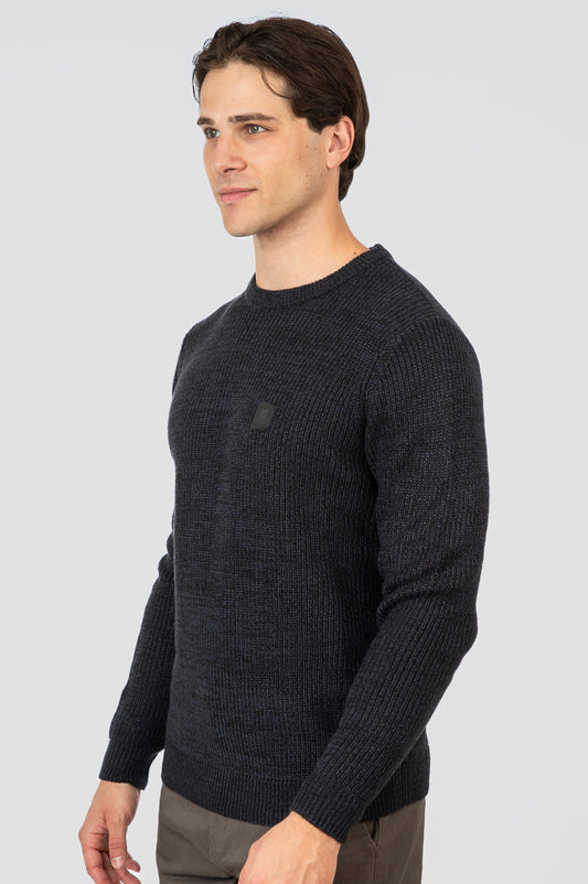 Πλεκτό Rebase 252RKNIT-8040 Marine-Black