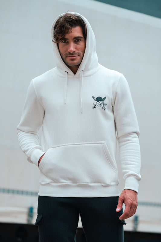 Φούτερ Κουκούλα Clever Λευκό | Πειρατής