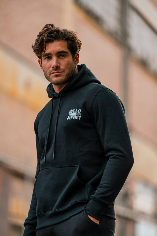 Φούτερ Κουκούλα Clever Μαύρο | Hello Sidney