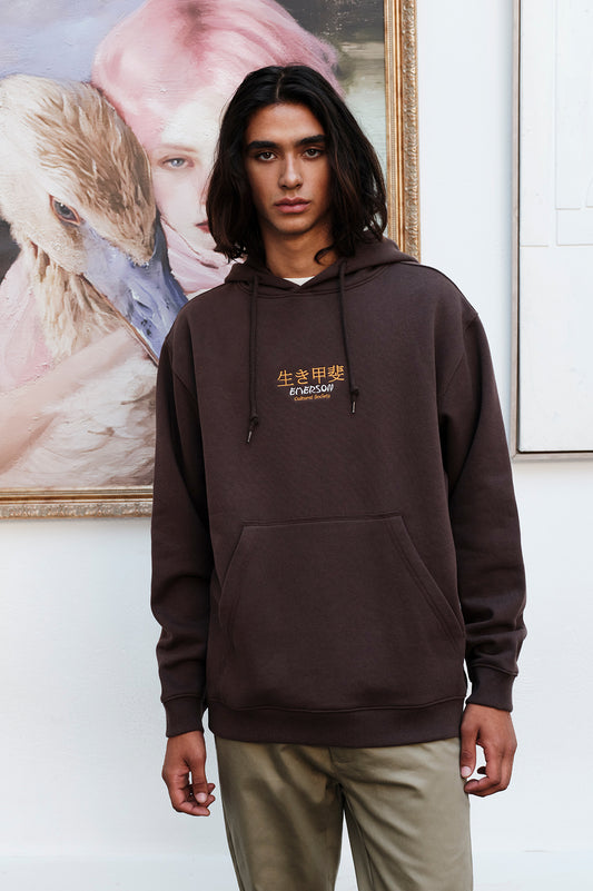 Φούτερ Κουκούλα Emerson Καφέ